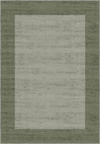 Savannah Bordered Green Rug