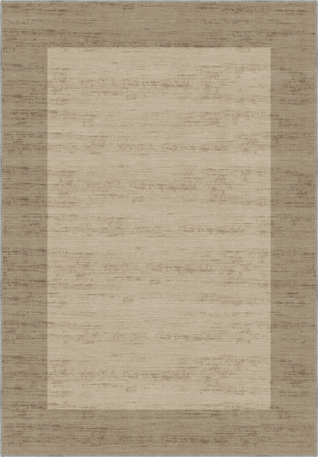 Savannah Bordered Brown Rug