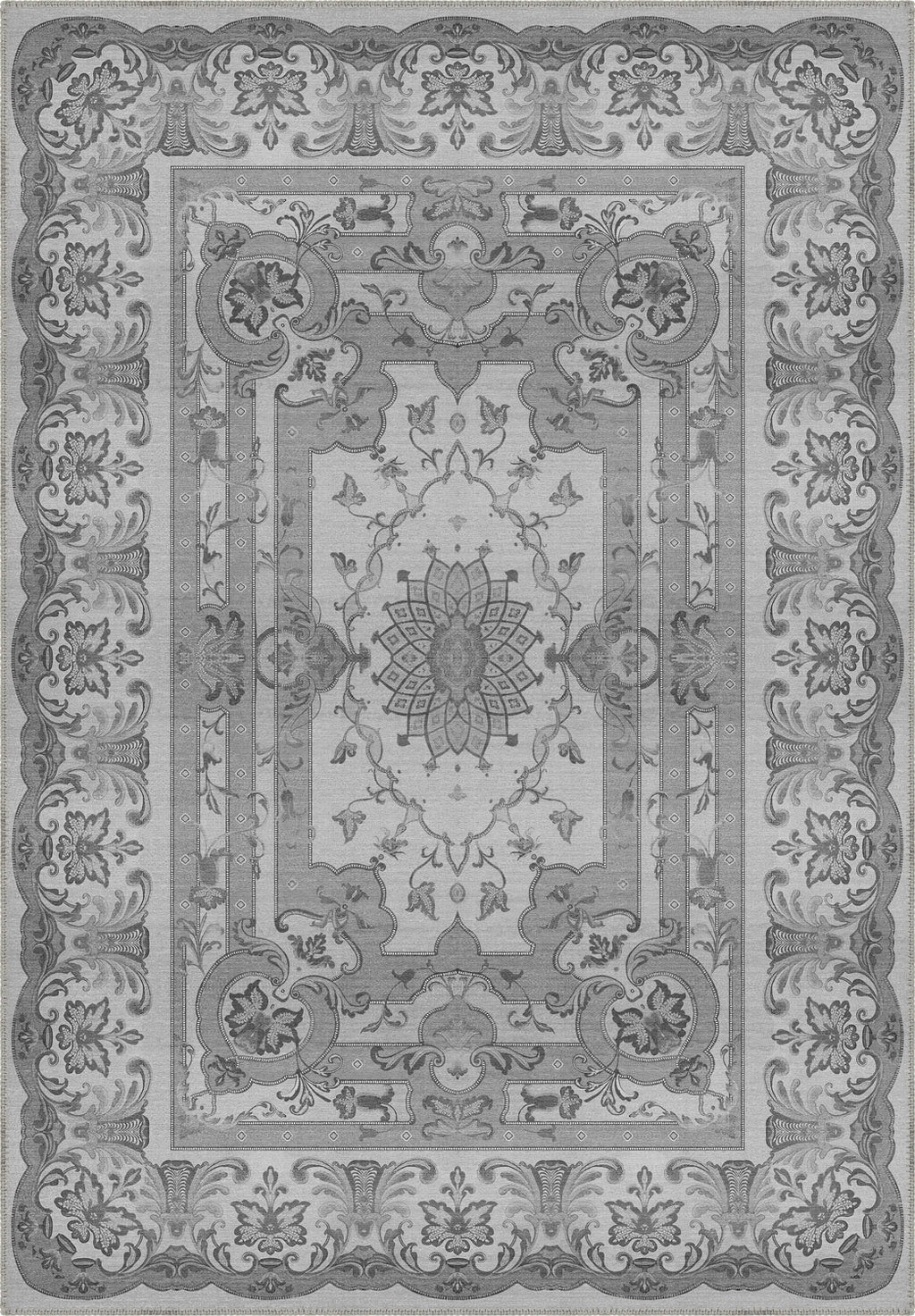 Dorian Grey Medallion Rug