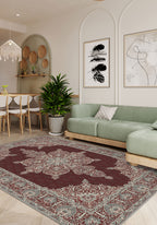 Farinda Burgundy Persian Rug