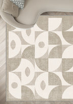 Ondara Beige Geometric Rug