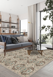 Lysandra Medallion Beige Rug