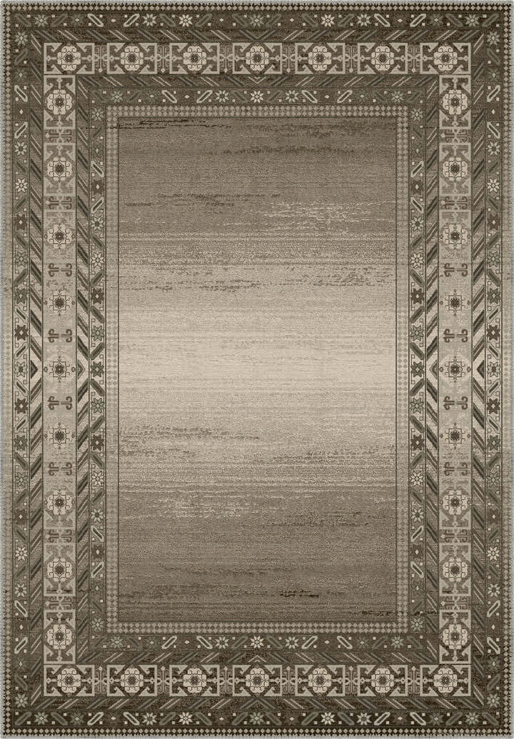 Milona Brown Bordered Rug