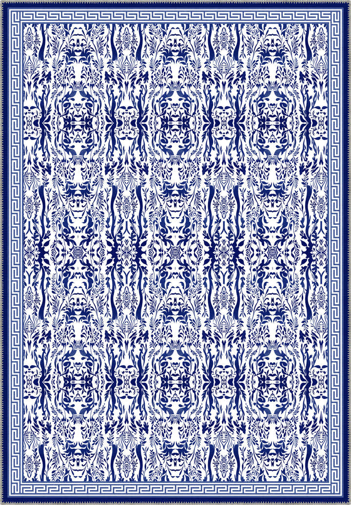 Aveline French Blue Foliage Rug