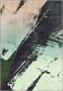 Silva Green Abstract Rug