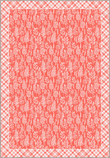Alder Floral Coral Rug