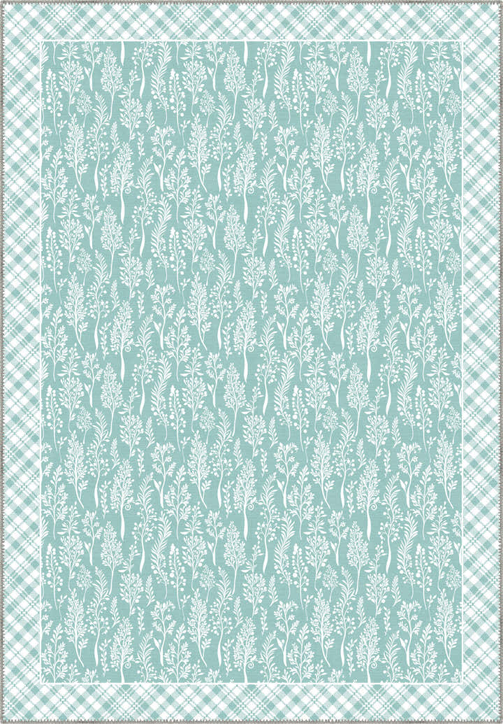 Alder Cottagecore Duck Egg Blue Rug