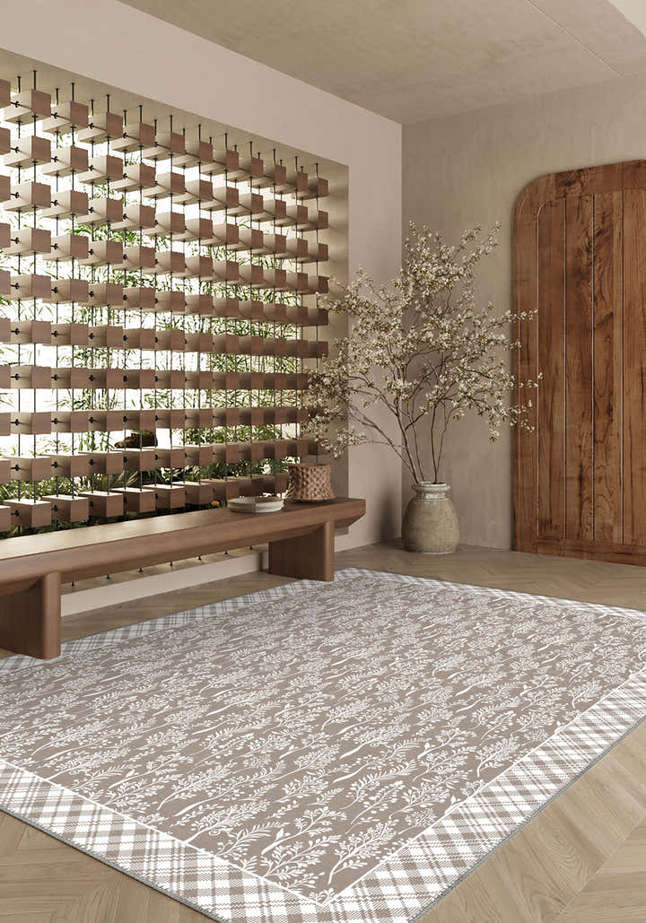 Alder Cottagecore Taupe Rug
