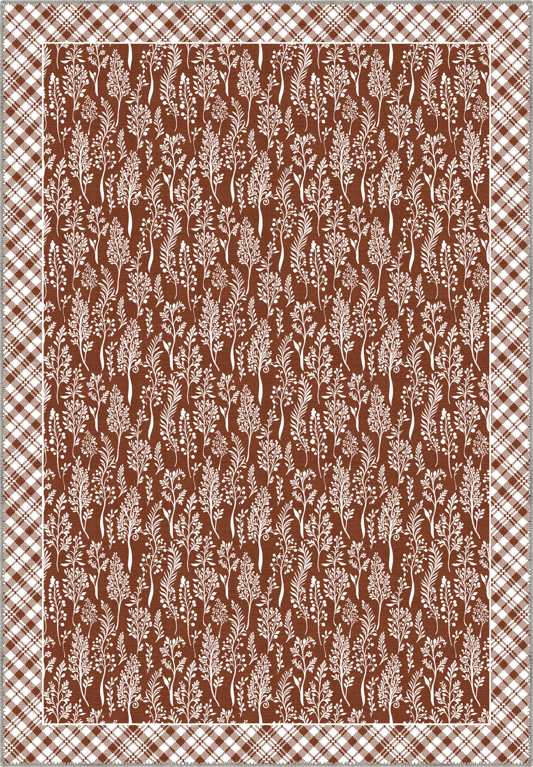 Alder Floral Terracotta Rug