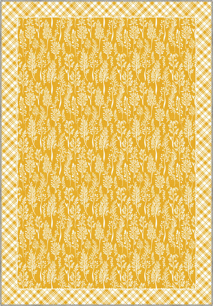Alder Yellow Cottagecore Rug