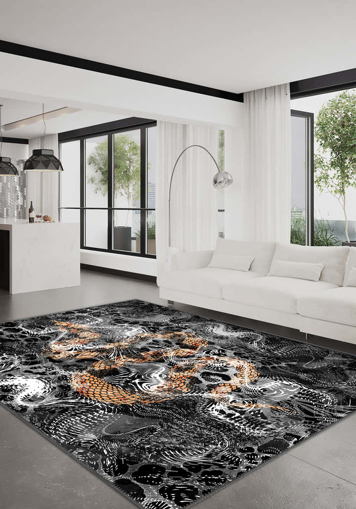 Nyra Animal Print Washable Rug