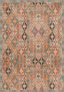 Romilly Colourful Ethnic Washable Rug