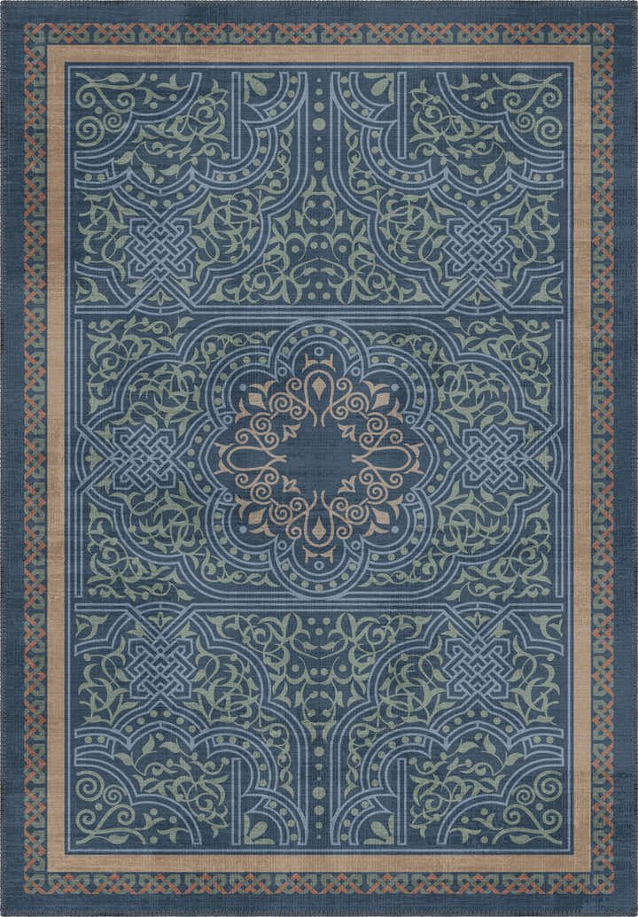 Ronan Blue Celtic Rug