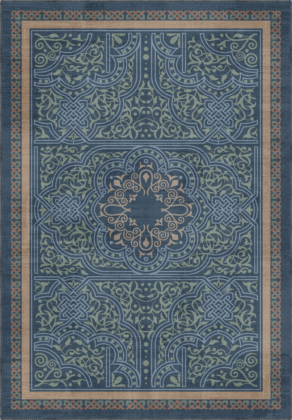 Ronan Blue Celtic Rug