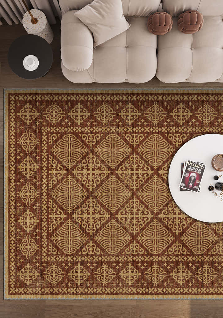 Rhean Celtic Terracotta Rug