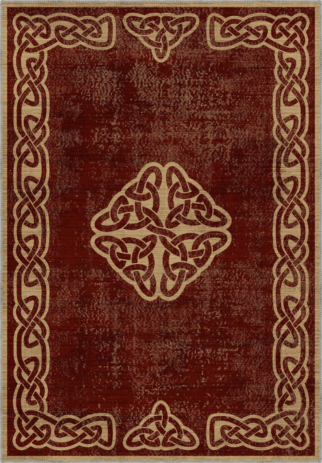 Sorin Celtic Burgundy Rug