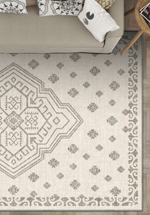 Ivory berber rug for living room.