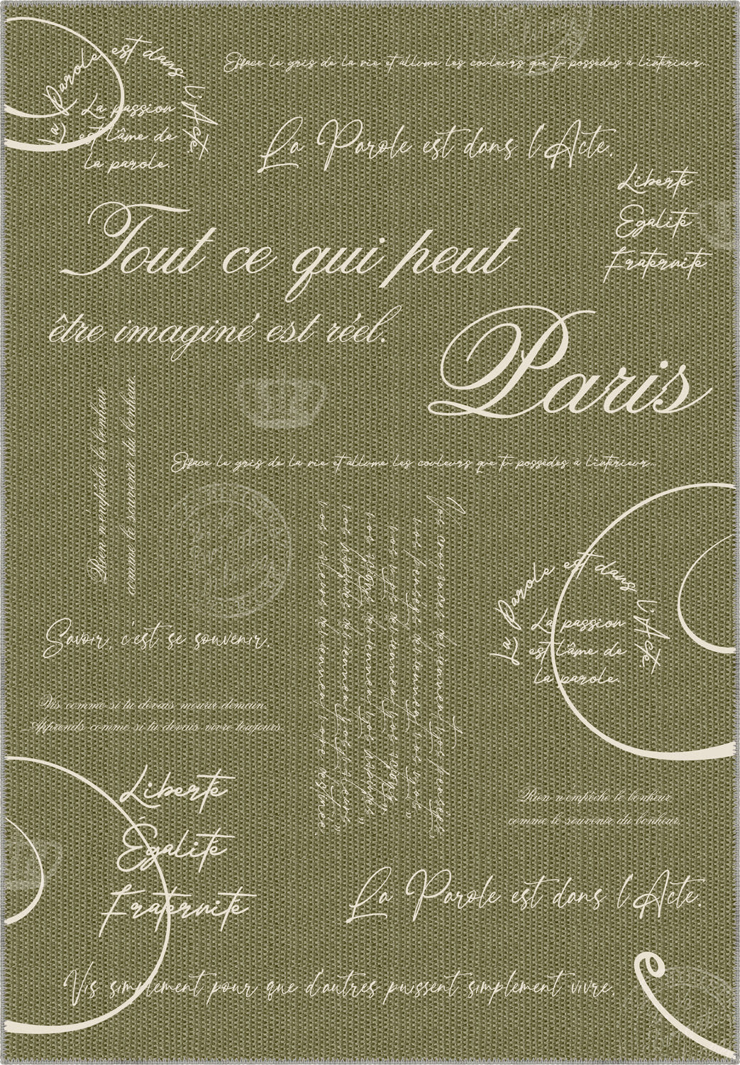 Emeric Sage Document Rug
