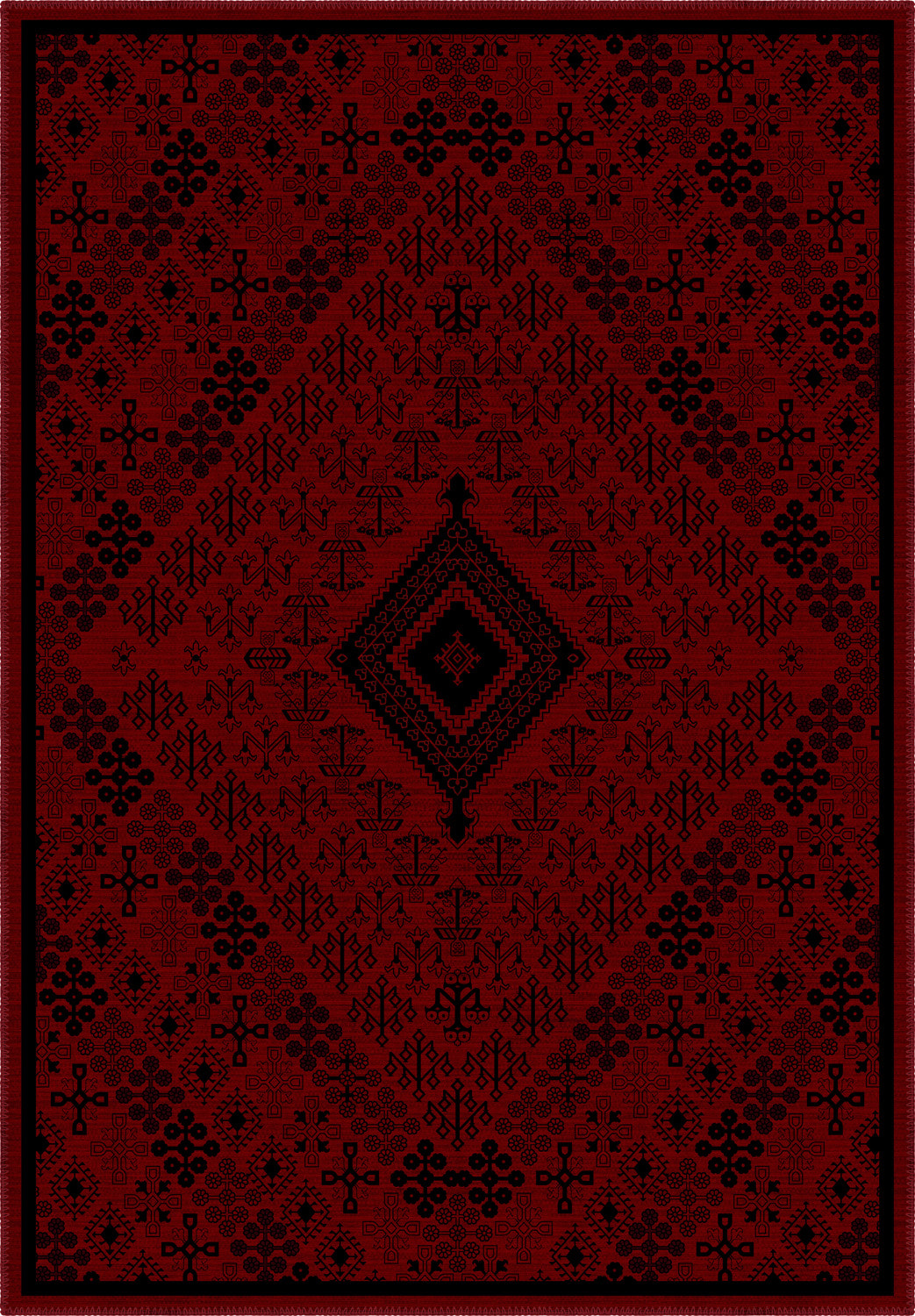 Burgundy persian rug