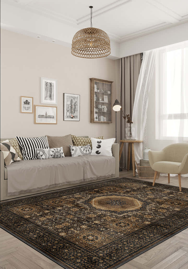 Yasmin Brown Mamluk Rug