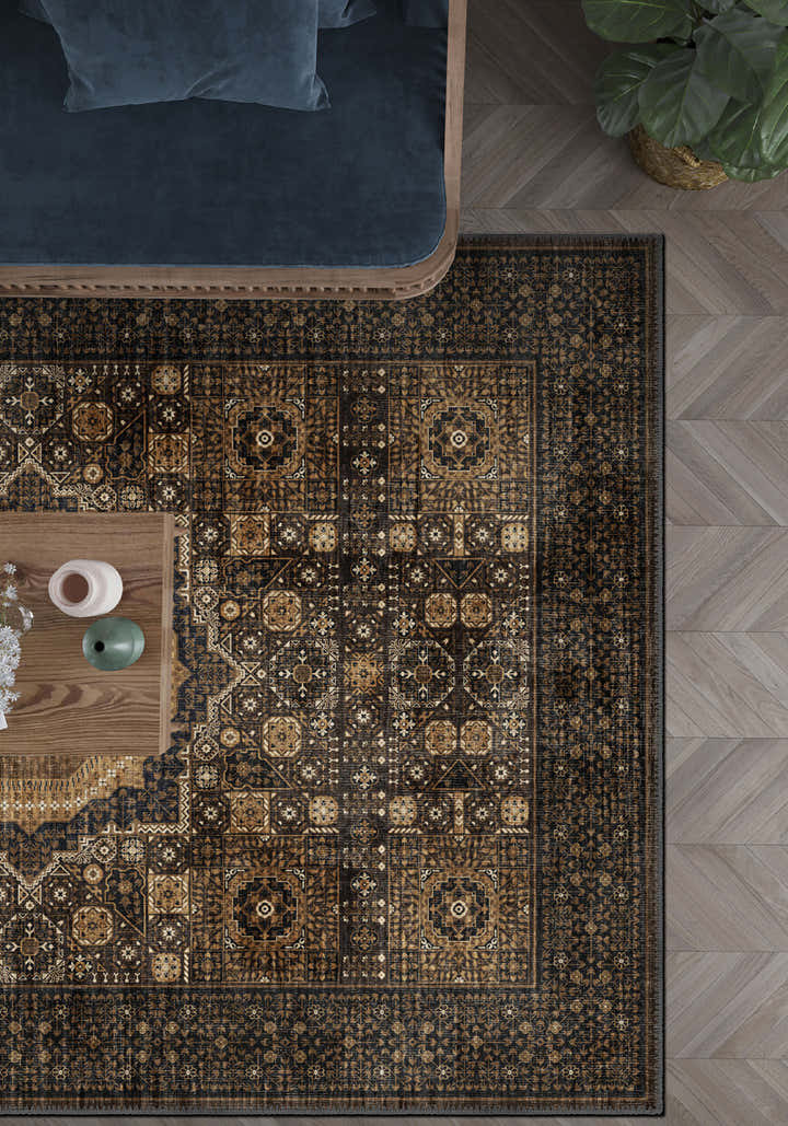 Yasmin Brown Mamluk Rug