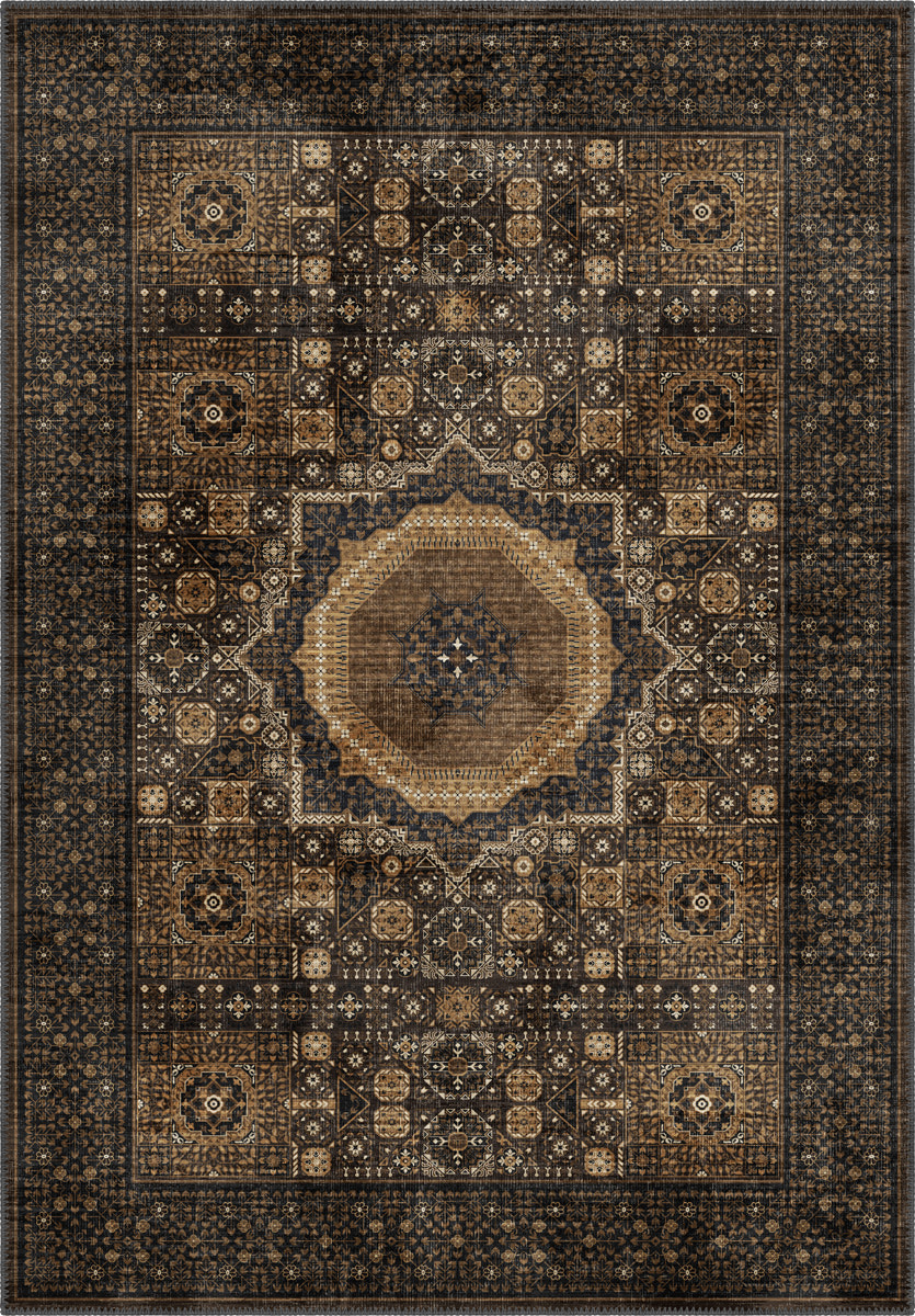 Yasmin Brown Mamluk Rug