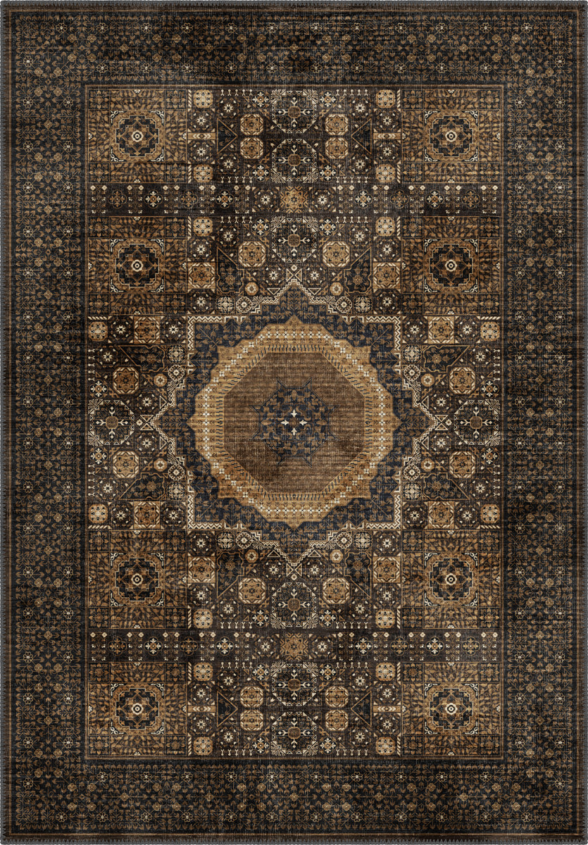 Yasmin Brown Mamluk Rug