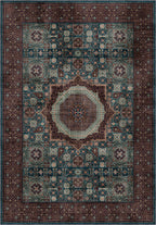 Yasmin Teal Mamluk Rug