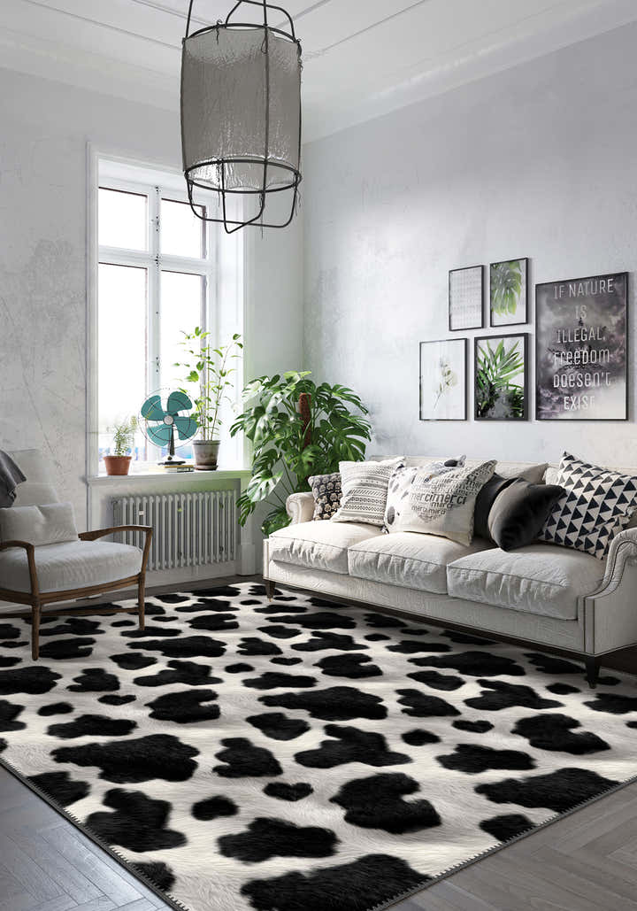 decorative cowhide rug