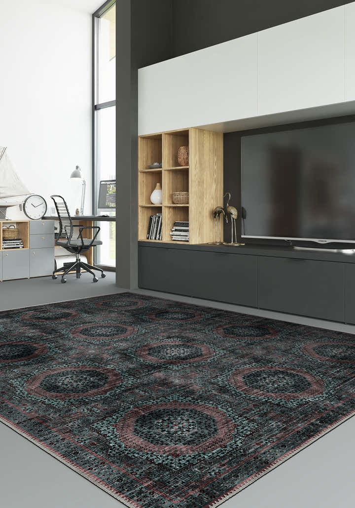 Washable Mamluk rug for living room.