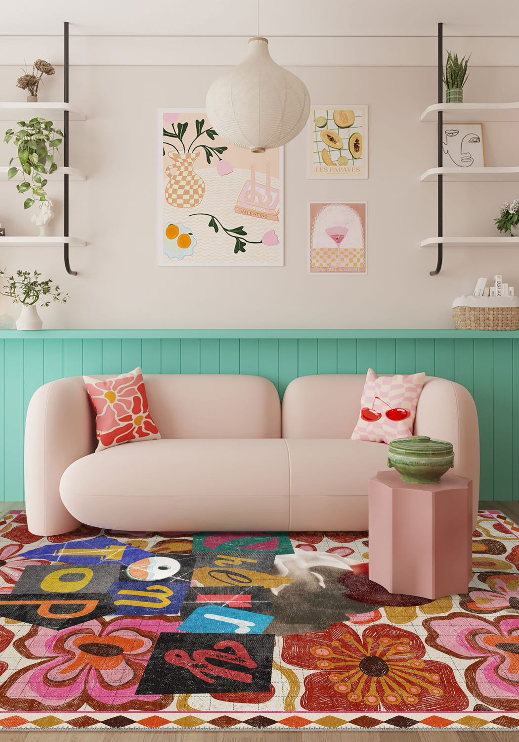 Cherry On Top Retro Rug
