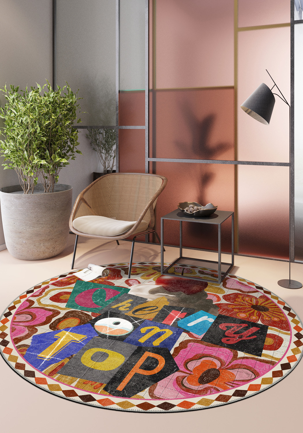 Cherry On Top Retro Rug