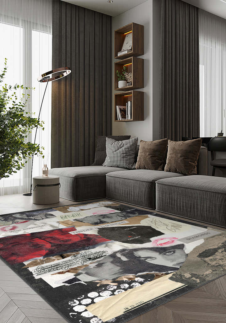 Sabine Contemporary Pop Art Rug