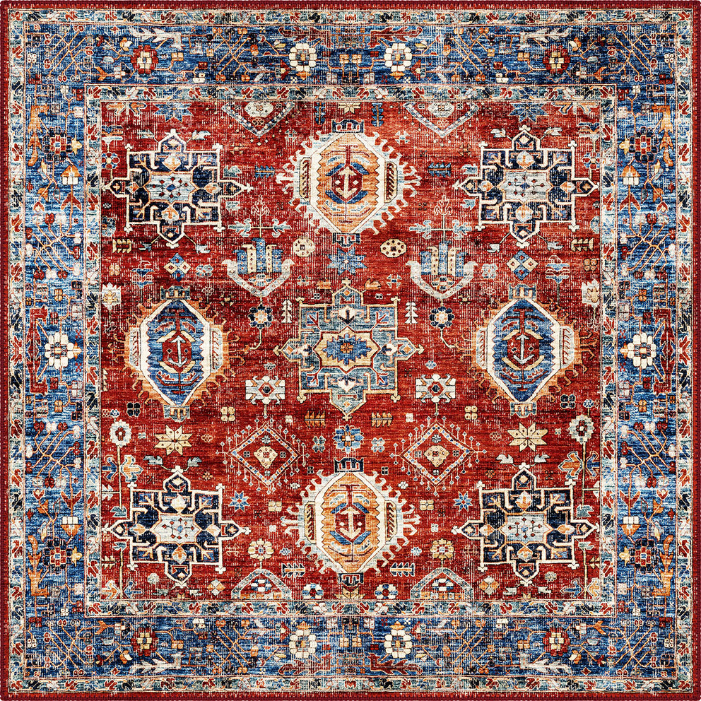 Roven Red Kazak Rug