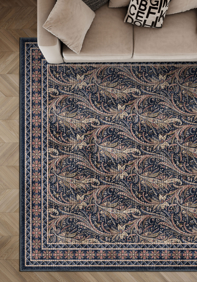 Rosmira Floral Paisley Rug
