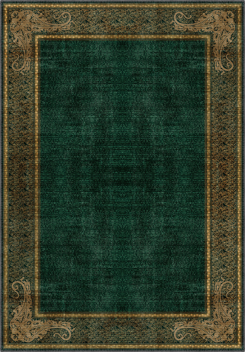 Sultana Green Victorian Rug