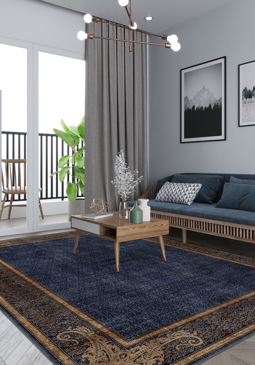Sultana Navy Victorian Rug