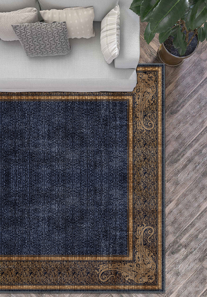Sultana Navy Victorian Rug