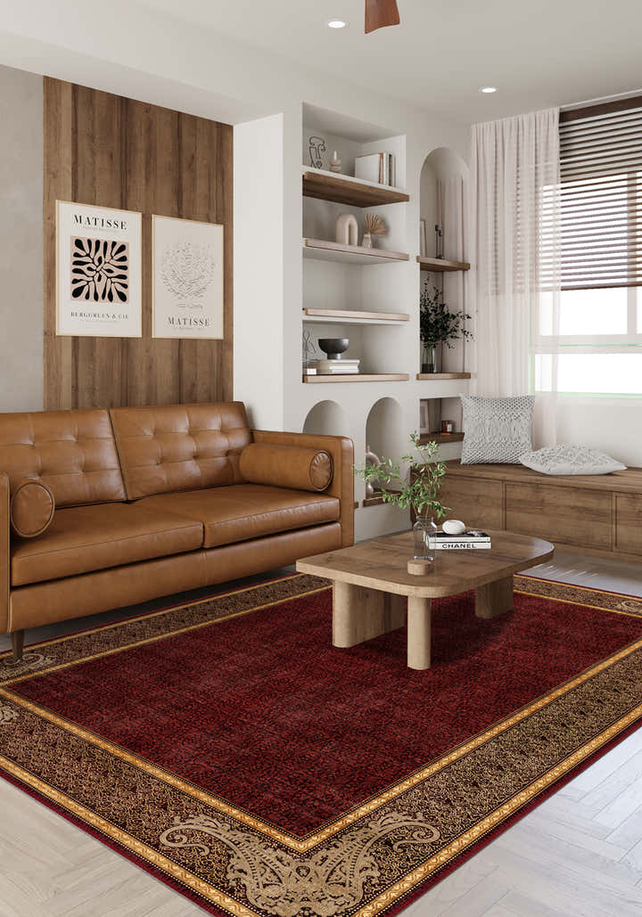 Sultana Burgundy Victorian Rug