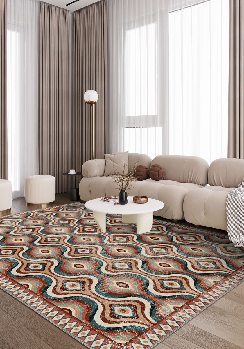 Solara Colorful Retro Rug