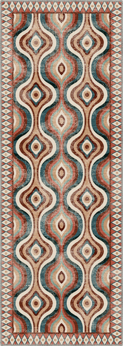 Solara Colorful Retro Rug