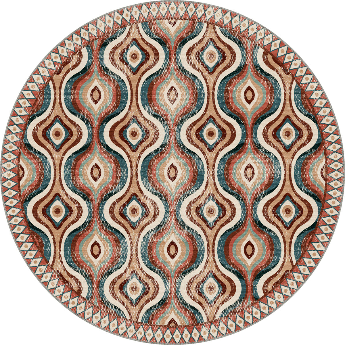 Solara Colorful Retro Rug