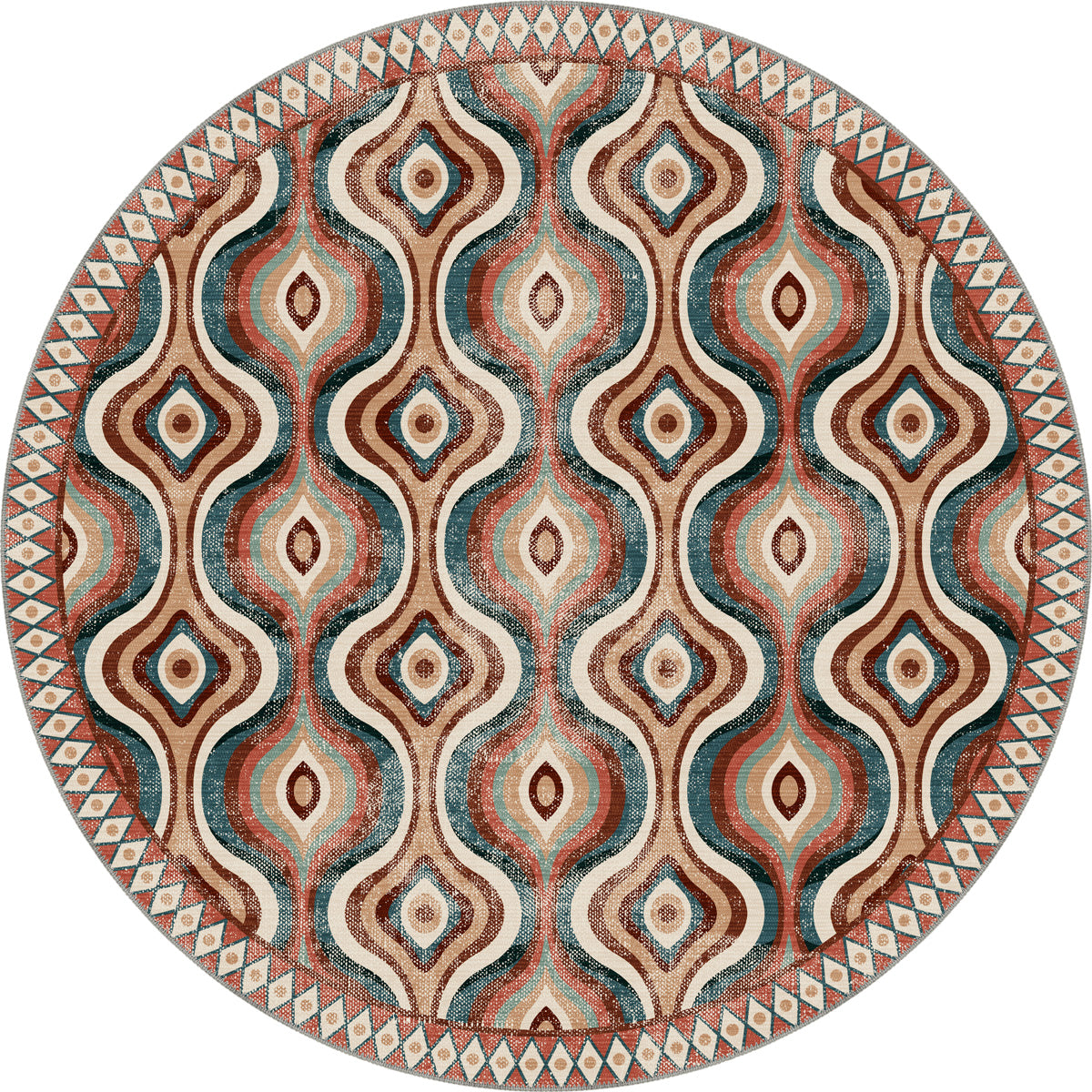 Solara Colorful Retro Rug