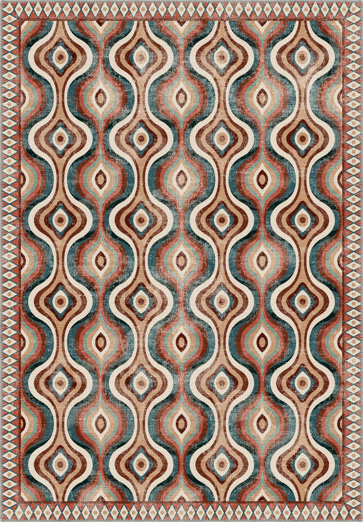 Solara Colorful Retro Rug