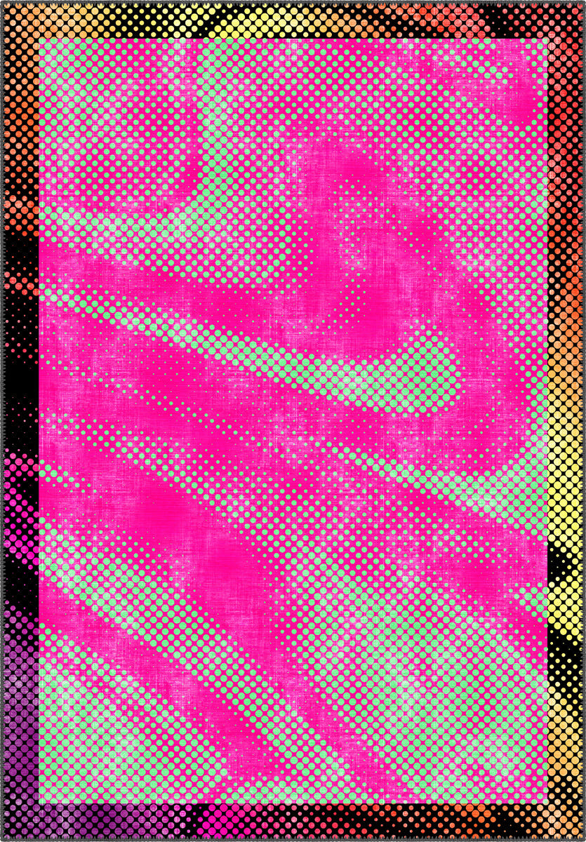 Neonique Pink Pop Art Rug