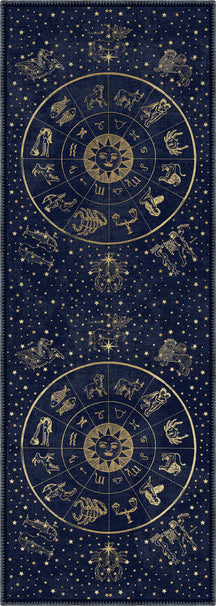 Vega Navy Zodiac Rug