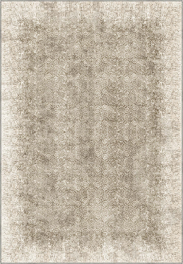 Rosalie Beige Vintage Floral Rug