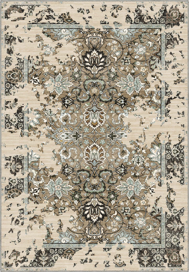 Sorelle Beige Distressed Rug
