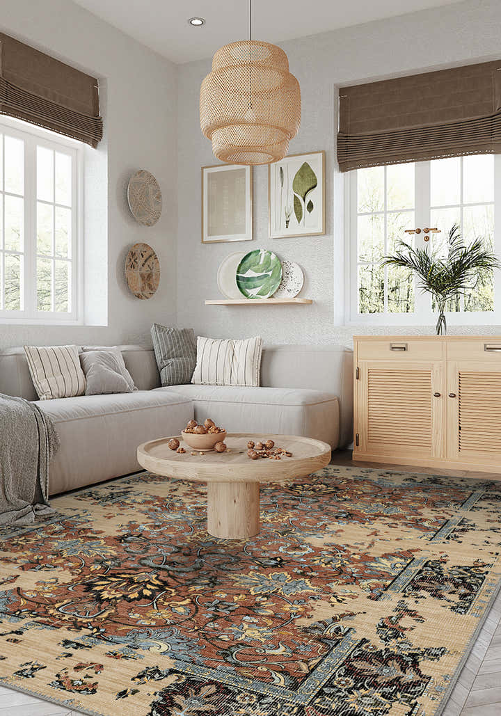 Sorelle Terracotta Distressed Rug