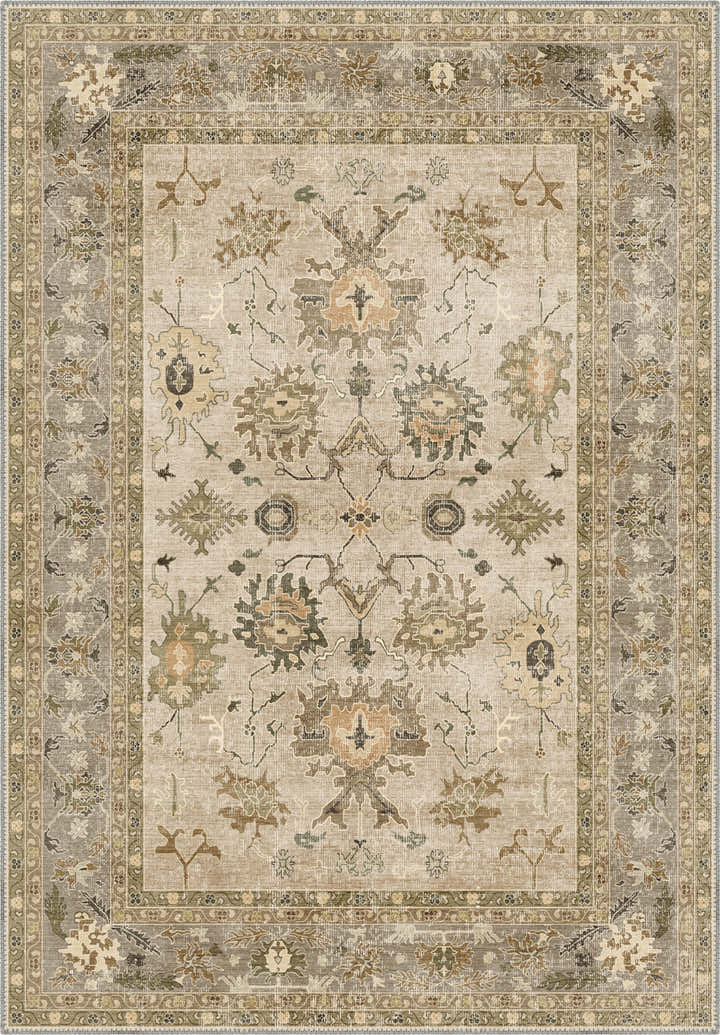 Alara Beige Oushak Rug